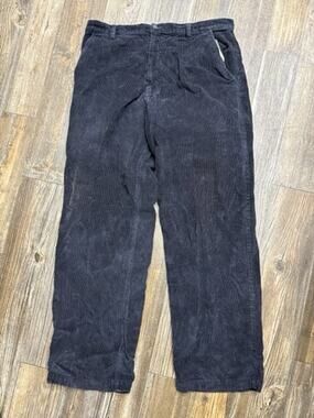 R&R Casuals Men's Corduroy Cargo Pants 34x32 Fader Black